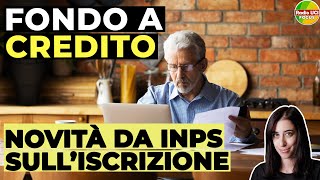 FONDO A CREDITO INPS Novità per i PENSIONATI [upl. by Nosreh]