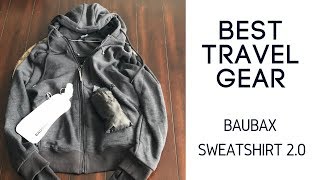 Best Travel Gear Baubax Sweatshirt 20 Review [upl. by Airdnna]