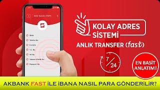 AKBANK FAST İLE 7 24 EFT NASIL YAPILIR İBANA FAST İLE PARA GÖNDERME [upl. by Ardnauqal]