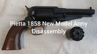 Pietta 1858 New Model Army  Disassembly [upl. by Atsev]