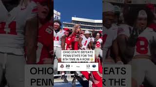 Ohio State beats Penn State with the 8th time in a row 🏈 [upl. by Yelra]