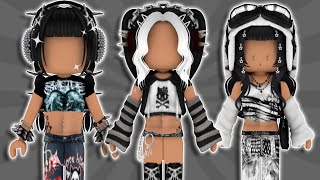 EMO roblox outfits w codes amp links ♡ [upl. by Ardried]