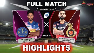 RCB VS RR HIGHLIGHTS 2021 MATCH 43 PHASE 2  Bangalore Vs Rajasthan Match 43 IPL 2021  RCBvRR [upl. by Weasner]