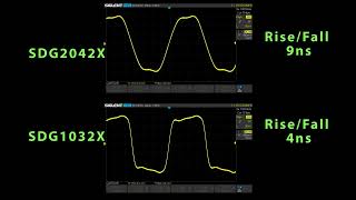 Siglent SDG1032X 30MHz vs SDG2042X 40MHz Function Generator comparising [upl. by Abagail]