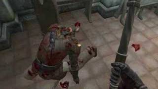 Elder Scrolls IV Oblivion How To Explode An Orcs Brains [upl. by Fanestil]