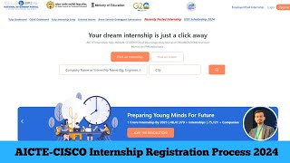 AICTECISCO INTERNSHIP 2024  Registration Process  Internship cisco aicteindia internship [upl. by Cathrin561]