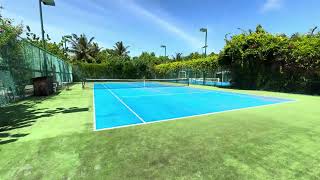 Badminton Court  Hurawalhi Resort Maldives [upl. by Aizahs]