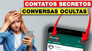 como esconder conversas no whatsapp gb 2023 [upl. by Arbma]