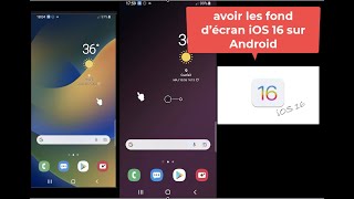 utilisez les fonds décran de la nouvelle version iOS 16 pour iPhone sur votre téléphone Android [upl. by Aratahc370]