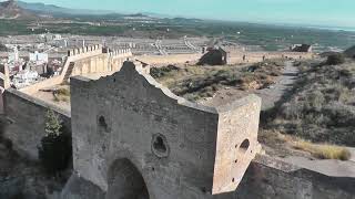 Vista aerea del Castillo de Sagunto Aerial view of the Sagunto Castle [upl. by Arikihs]