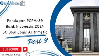 Persiapan PCPM 39 Bank Indonesia 2024  20 Soal TPD Problem Based Test [upl. by Whitcher]