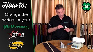 How to Change the Weight on Your McDermott Pool Cue [upl. by Tennek900]