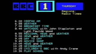 Ceefax AM 14th May 87 Part 2 [upl. by Ardnua]