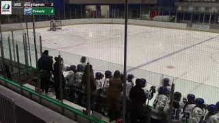 BCEHL U18F Rowan Brooke Hu scores 7th goal of season Comets vs Capitals  Jan 5 2024 [upl. by Ecirtnom]