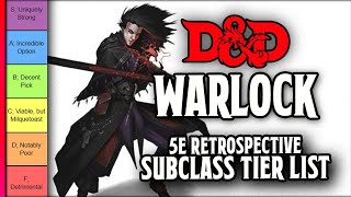 Warlock Subclass Tier List  DampD 5e Retrospective [upl. by Aldous]