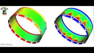 Azimuthal instability acoustic mode in an annular combustion chamber [upl. by Zaid]