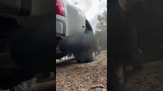 Lmm duramax 3500 dually straight pipe exhaust sound [upl. by Itirp]