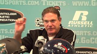 JOE MOGLIA TALKS ABOUT COASTAL CAROLINA AT PRESBYTERIAN 2014 [upl. by Enomsed]