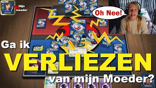 POKEMON TCG tegen mijn GAME MOEDER SPELEN We zijn BEIDE ONLINE tegen elkaar aan het GAMEN 2298 [upl. by Quirk]