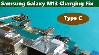 Samsung M13 Charging Solution Type C Charging Port Replacement [upl. by Ellenor]