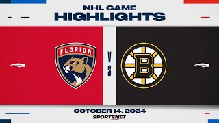 NHL Highlights  Panthers vs Bruins  October 14 2024 [upl. by Elleinahc]