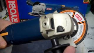 Ryobi 4 12quot Angle Grinder Review  Ryobi P420 Angle Grinder [upl. by Puff]