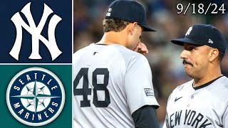 New York Yankees  Seattle Mariners  Game Highlights  91824 [upl. by Ecinhoj]