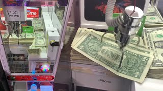 This Claw Machine Is LOADED with CASH [upl. by Viglione493]