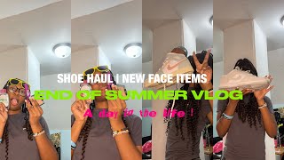 SHOE HAUL AND NEW FACE ITEMS  mini vlog [upl. by Nemad]