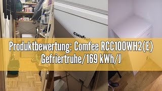 Produktbewertung Comfee RCC100WH2E Gefriertruhe169 kWhJahr85cm hoch99L38dBGeringe Lautstärk [upl. by Siulesoj]