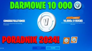 🤑 DARMOWE 10 000 VBUCKS DO ODEBRANIA ZA DARMO  PORADNIK 2024 [upl. by Eemyaj]