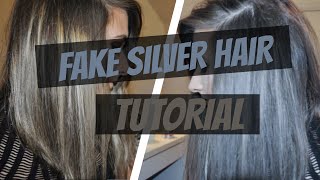 Fake temporary Silver Hair Tutorial using Fancifull [upl. by Hatfield]