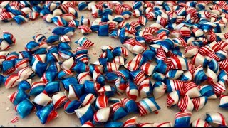 Patriotic CANDY ASMR for the 4th of July ❤️🤍💙🇺🇸 [upl. by Ursi]