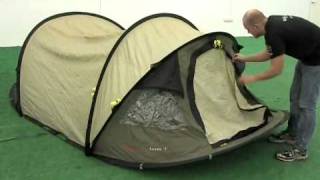 How to pitch the Outwell Fusion 300 pop up tent [upl. by Verdi]