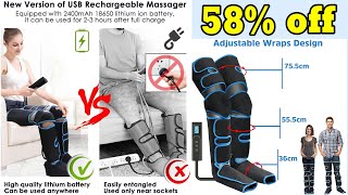 Electric Leg Muscle Relaxer Boot Lymph Release Relieve Foot Fatigue Heating Leg Massager [upl. by Mayhew213]