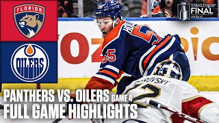 Stanley Cup Final Game 4 Florida Panthers vs Edmonton Oilers  Full Game Highlights [upl. by Gertruda54]