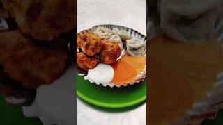 Combination of fried and steam momosfood momos [upl. by Nosahc]