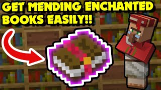 How to Get MENDING Enchanted Books EASILY in Minecraft 116 Minecraft Tutorial [upl. by Halika457]