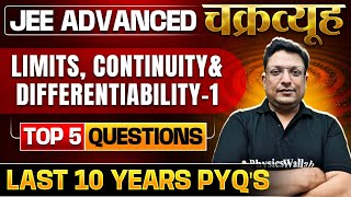 Limits Continuity and Differentiability Toughest PYQs for IITJEE ADVANCED 2025 Chakravyuh Series [upl. by Gilliam]