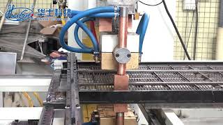 HWASHI XY Axis Move CNC Spot Welding Machine for wire shelf [upl. by Sanders]