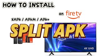 How to install SPLIT APKs xapk apkm apk on Amazon Fire TV stick [upl. by Nnail]