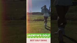 Golf Girl Jazmyn Instagram Golf Influencer  Play with Hot Dress golf ladygolfers golftournament [upl. by Adnolahs]