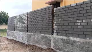 Buildup Our Interlock Bricks In Trichy KK Nagar 240 Fit Compound Wall Cell73733133938883969590 [upl. by Erdnassak]