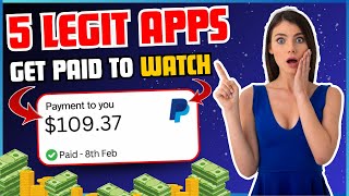 100🤑 5 Apps That Pay You to Watch Videos  Make Money Online 2025 [upl. by Hluchy]