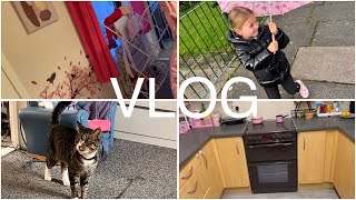 Kucni vlog ciscenje mačor 🐈 stigla nam prava zima❄️🧣🧤⛸️ [upl. by Yreved]