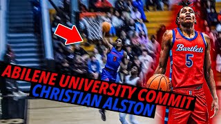 Abilene University Commit quotCHRISTIAN ALSTONquot Drops 25 Pts Bartlett vs Houston [upl. by Boigie244]