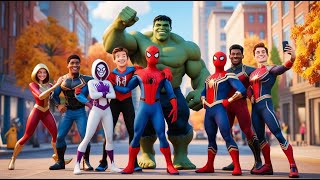 Superheroes On the Street  Marvels Spidey and his Amazing Friends Animation [upl. by Airtened548]