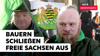 Bauern demonstrieren  wie Rechtsextreme versuchen den Protest zu nutzen [upl. by Anilejna]