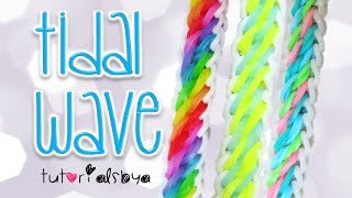 NEW Tidal Wave Rainbow Loom Bracelet Tutorial  How To [upl. by Nell]