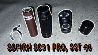 REVIEW SOFIRN SC31 PRO SST 40  Very Bright Flashlight [upl. by Einahpats]